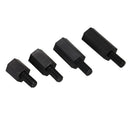 300pcs M3 Nylon Hex Screw Nut Spacer Standoff Varied Length Assortment Blac Z3H1