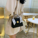 Summer Small Bag Female Personality Lock Small Square Bag Silk Scarf Portab