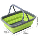 Portable Folding Plastic Square Bucket Cleaning Tools Laundry Basket Water