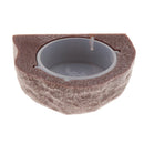 2pcs Reptile Feeder Food Holder Cup Gecko Natural Rock Look Ledge -Magnet Decor