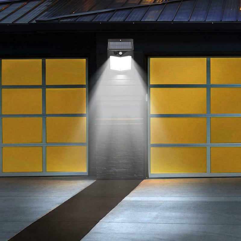 120LED Solar Two-Sided PIR Motion Sensor Wall Light Outdoor Garden Lamp