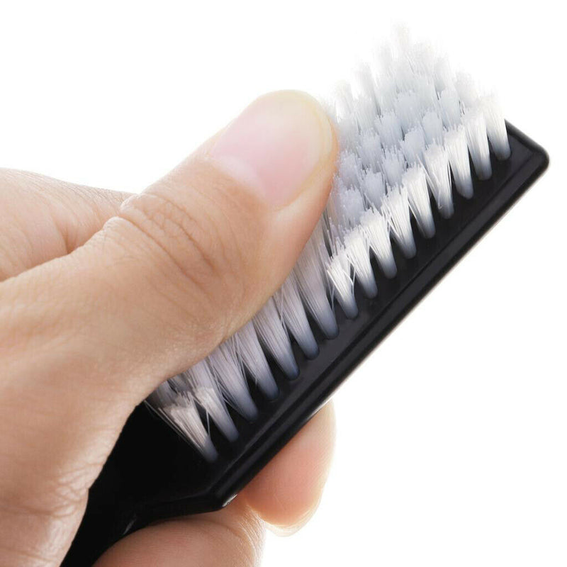 Plastic Black Handle Hairdressing Soft Hair Cleaning Brush Barber Neck Duster ,