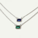 European Rhinestone Pendant Clavicle Chain Women 2 Layer Necklace Jewelry A