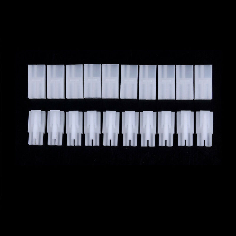 10 Pair Big White Tamiya connector plug RC car/airsoft LiPo/NiMh Battery/ESC3 uW