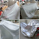 2x Motorcycle Cover Outdoor Bike Rain Dust UV Protector Waterproof Large PEVA