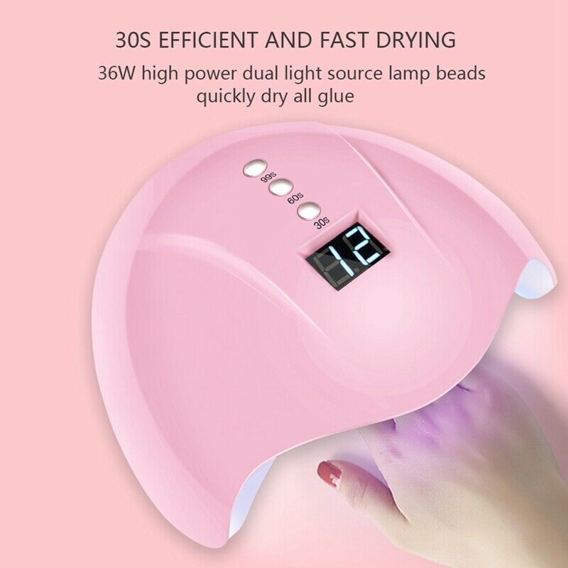 Mini 5B 36W 12Leds Led Nail Dryer Uv Lamp Light Nail Gel Phototherapy Machi S9M2