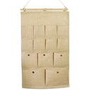 13 Pockets Hanging Organizer Linen Cotton Fabric Wall Door Closet Hanging S J6D8