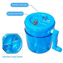 1L Portable Hand Crank Manual Ice Crusher Shaver Kids Shredding Snow Cone M