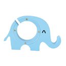 Wood Elephant Money Bank Coin Cash Saving Box Piggy Bank Ornament ~Blue
