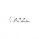 100pcs Soft Bait Lure Spring Lock Pin Crank Hook Connect Fixed Latch Fish