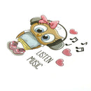 music duck iron on patches heat transfer pyrography for clothes decor printiME