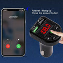 Car USB Charger Bluetooth FM Transmitter Wireless Radio MP3 Player Adapter