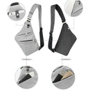 New Osoce Men Nylon Crossbody Shoulder Chest Thin Sling Casual Bag Satchel  H6A6