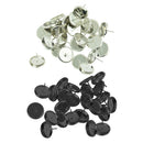 48pcs Ear Stud Earrings Blanks Bezel Base Settings Jewelry Making Findings