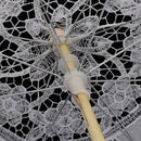 White Lace Cotton Embroidery Wedding Umbrella Bridal Parasol Photo Prop BPO