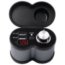 CS-834A3 Motorcycle Dual USB Charger Cigarette Lighter Socket w/ Voltmeter