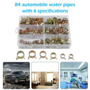 84pcs Hose Clamps for Automobile Tubing Hose Clamp (10/11/14/16/17/18mm)