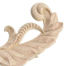 2pcs Craft Wood Cabinet Furniture Carving Corner Wood Ornament Wood Ornamen