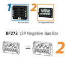 32V 100A Car Marine 12 Way Negative Bus Bar Modular Design For ATP Fuse Blocks