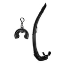 Foldable Silicone Underwater Diving Snorkeling Breathing Tube Wet Type Black