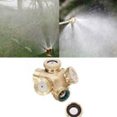 Brass Spray Misting Nozzle Sprinklers Fitting Garden Connector Hose 4Hole T3U0