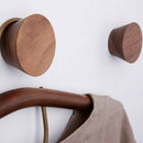 3 Wall Hooks Coat Wall-Mounted Wood Peg Clothes Hat Towel Bag Robe Single R