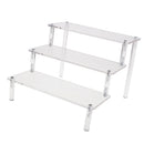 Acrylic Shelf 3-Tier Display Rack for Cupcake,makeup, perfume, collectibles