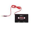 BLACK IN CAR CASSETTE TAPE ADAPTER CD PLAYER 3.5MM STEREO MUSIC AUDIO