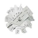 7pcs Weld Fillet Gauge Set Welding Inspection Test Ulnar Metric Inch 102mm