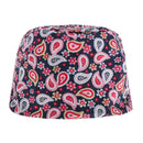 4x Adjustable Patterned Doctor Scrub Cap Beanie Cap Chemo Cap for Ponytail