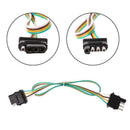 2ft Trailer Light Wiring Harness Extension 4-Pin Plug 18ALJ Flat WireConnectorM&