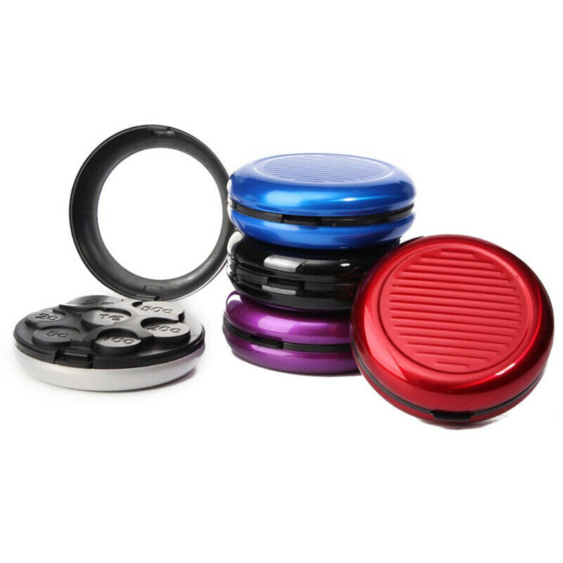 Fashion Aluminum&PP Euro Coins Purse Storage Box Notecase With Built-in Cos V7E6