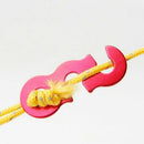 20Pcs Tent Wind Rope Buckles Outdoor Camping Wind Rope Stopper Awning Adjus