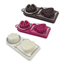2 in 1 Egg Slicer Chopper Ginger Cutter Salad Cooking Kitchen Tool Purple