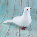 2 Packs of Realistic Feathered Pigeon Doves Animal Birds Ornament Decoration