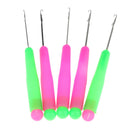 5 Plastic Handle Latch Hook Crochet Needle Puller for Canvas Mats Rug Craft