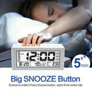 Digital Alarm Clocks, Non Ticking Battery Operated, Desk Clock Simple Alarm