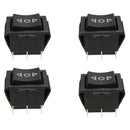 6-Pin Sunroof Locks Rocker Momentary Switch DPDT On/Off/On 12V for Car, 4Pcs