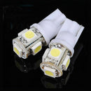10X New White T10 5050 W5W 5 SMD 194 168 LED Car Side Wedge Tail Light Lamp Bulb
