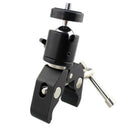 Super Clamp + 1/4" Thread Ball Head for Cameras Lights Umbrellas Hook Shelve