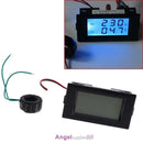 Digital AC 300V 100A LCD Dual Panel Volt Amp Combo Meter +CT 110V 220V 240V