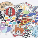40Pcs/pack Cute Car Stickers Waterproof Skateboard Luggage Laptop Vinyl Decals