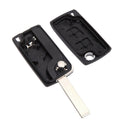 for Citroen Key Shell Folding Remote Control Replacement Shell Buttons Slotted
