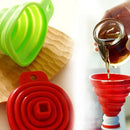 Funnel Collapsible Set of 2, Foldable Funnel for Liquid Transfer 100% Food  V1Q1
