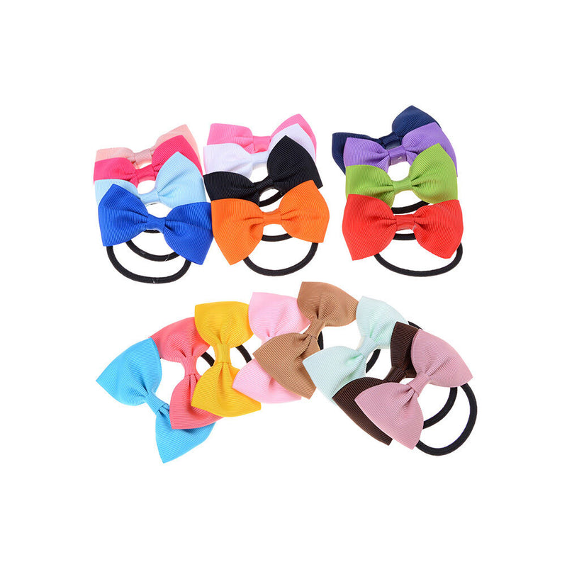 20x NewBorn Baby Girl Toddler Kids Hair Bow Hair Band Headband Grosgrain M Gw