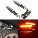 Universal Motorcycle Bike 12 LED Turn Signal Lamp Indicator Blinkers Amber New