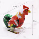 Retro Classic Nostalgia Tin Jumping Rooster Clockwork Wind Up Toys Gift