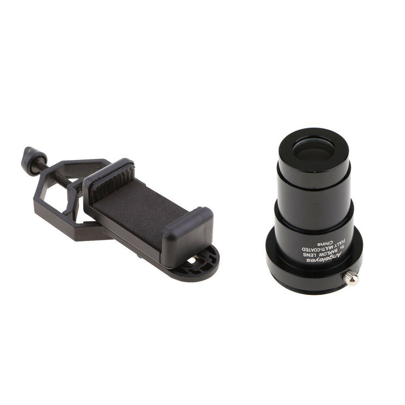1.25inch Barlow Lens Eyepiece 5X Multi-coated Film + Universal Cell Phone