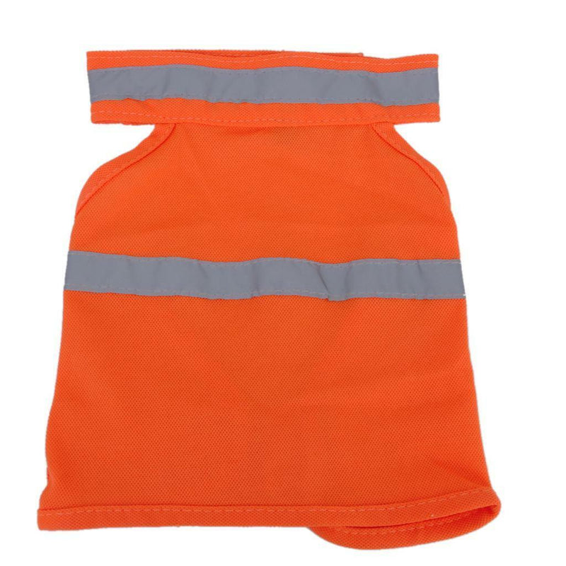 Orange Pet Dog High Visibility Safety Vest Adjust Jacket Clothes Apparel Size L