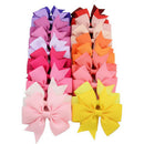 Lovely 40Pcs Satin Ribbon Bow Hair Clips Kids Girls Bow Hair Accessories LJ